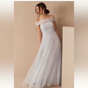 Jenny Yoo Anthropologie BHLDN Ryder Convertible Dress Whisper NWT